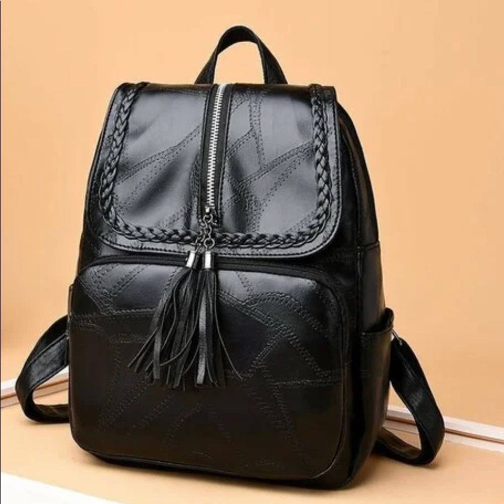 Women’s black Backpack purse